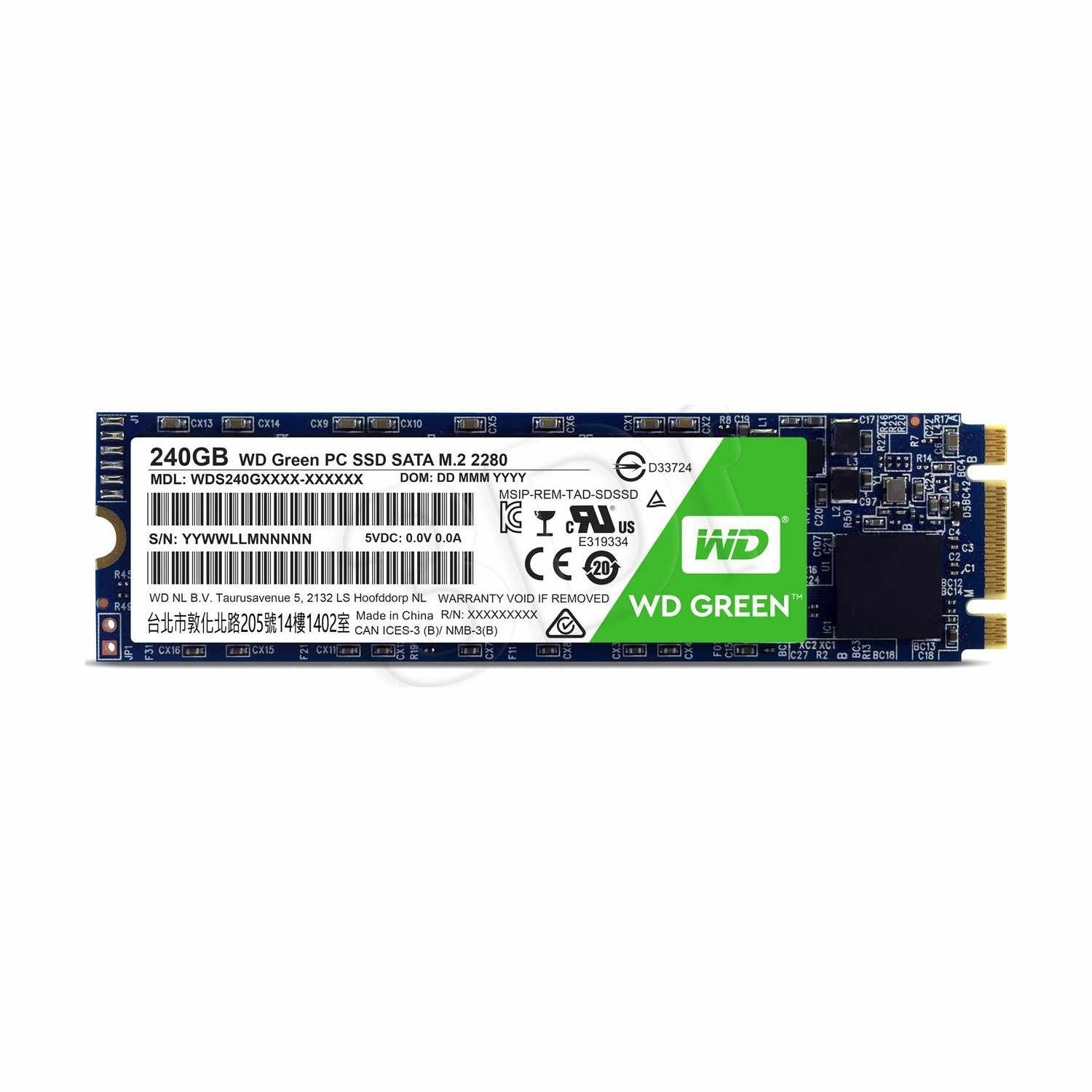 WD GREEN SSD 240GB M2 545MB/S-465MB/S WDS240G2G0B